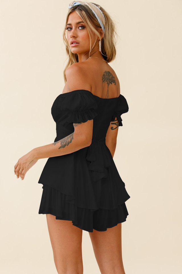 Boho Off Shoulder Romper