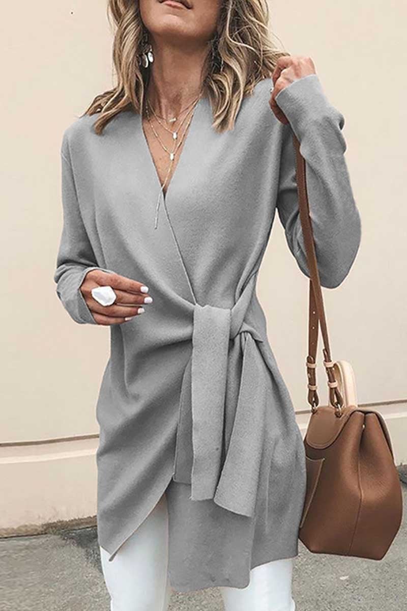 fashion Loose solid Cardigan(4 Colors)