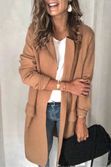 Casual Solid Color Long Sleeve Blazer