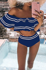 Ruffled Layered Bikini Swimsuit