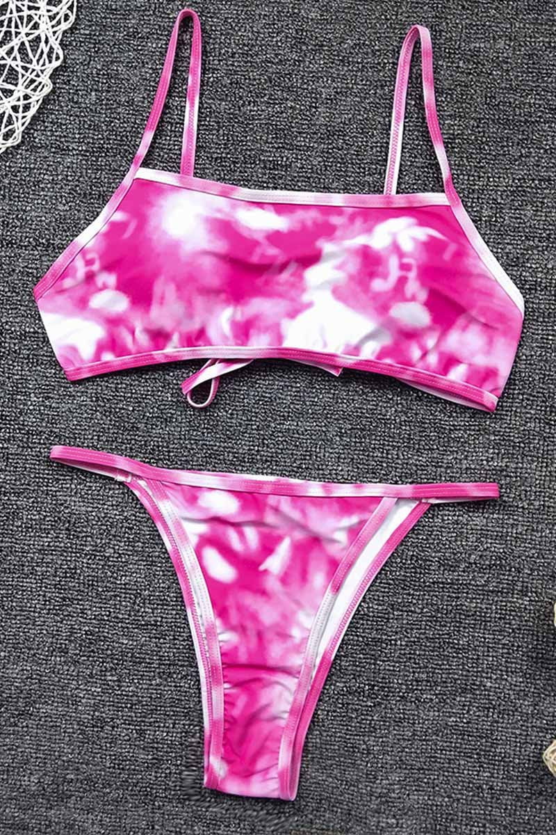 Tie-dye Print Bikini Set (2 Colors )