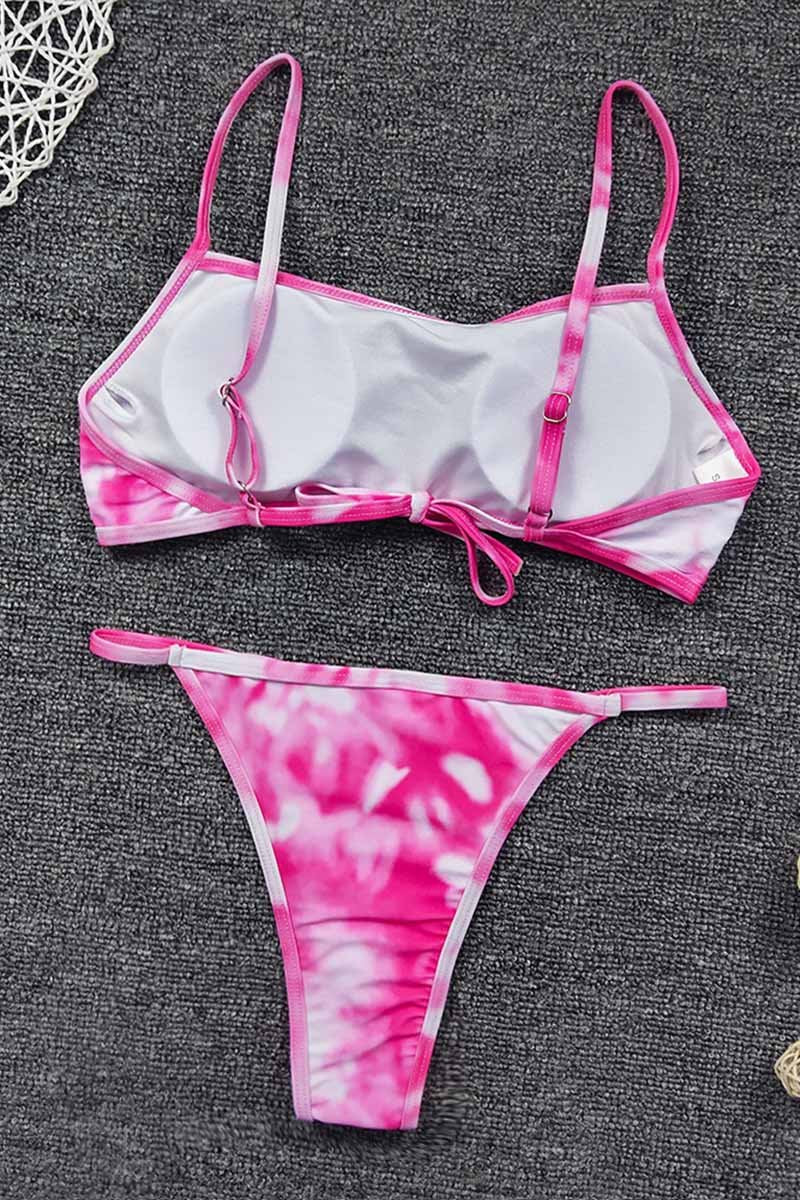 Tie-dye Print Bikini Set (2 Colors )