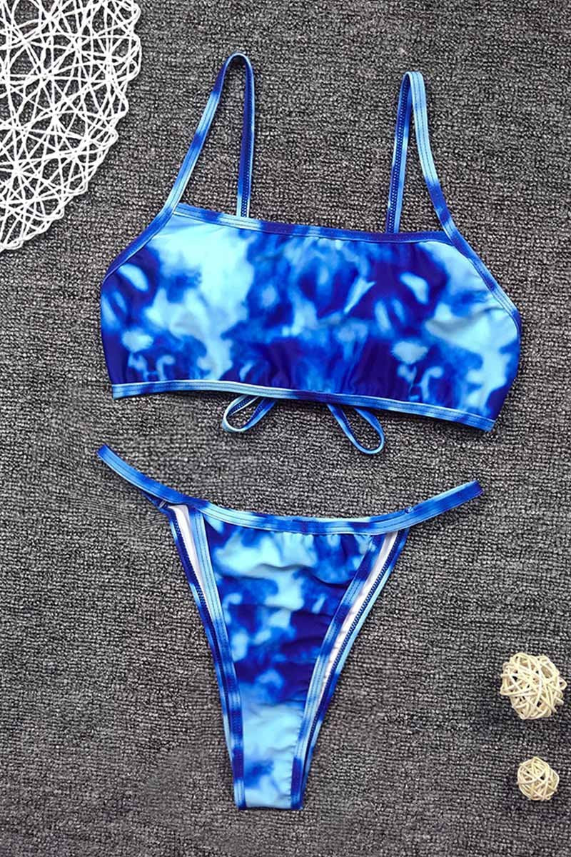 Tie-dye Print Bikini Set (2 Colors )