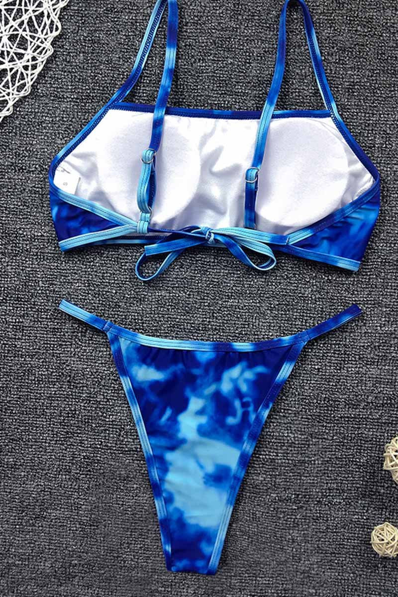 Tie-dye Print Bikini Set (2 Colors )