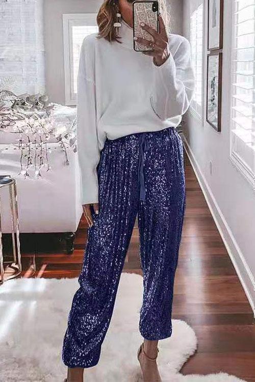 Sequin Jogging Party Pants