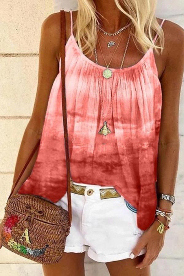 Tie Dye Print Casual Camisole