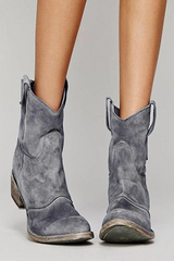 Wild Flat Heel Short Boots