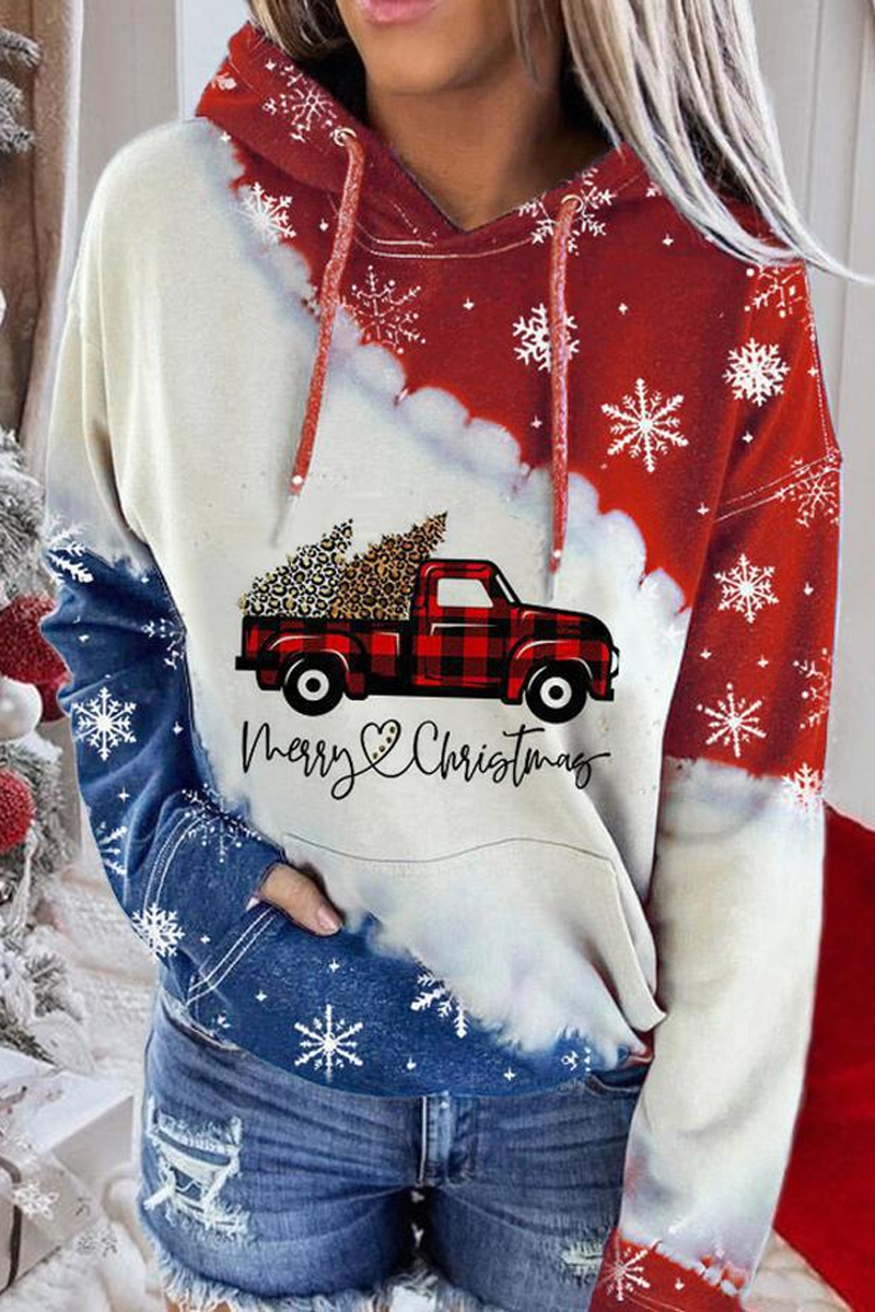 Sequins Christmas Hooded Sweatshirt