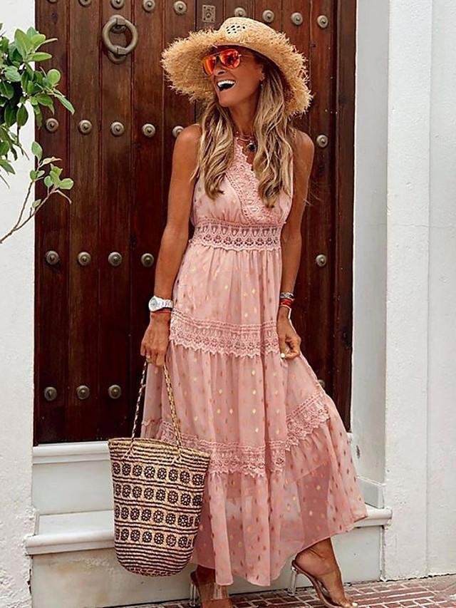 Women's A-Line Dress Maxi long Dress