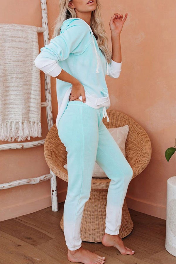 Casual Long Sleeve Trousers Home Set