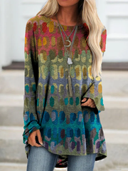 Boho Floral-Print Shift Shirts & Tops