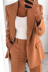 Fashion Elegant Solid Color Blazer