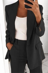 Fashion Elegant Solid Color Blazer