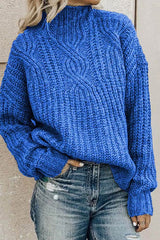 Fashion High Neck Knit Sweater