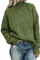 Fashion High Neck Knit Sweater