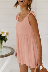 Fashion High Waist O Neck A Line Dress