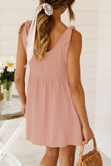 Fashion High Waist O Neck A Line Dress