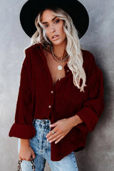 Fashion Solid Color Oversize Shirt Coat