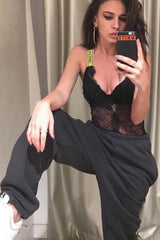 Fashion Solid Color Rrushed Sweatpants (Thick)