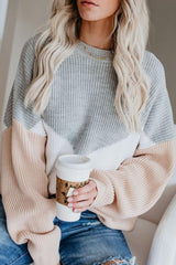 Comfy Loose Stitching Sweater(2 Colors)