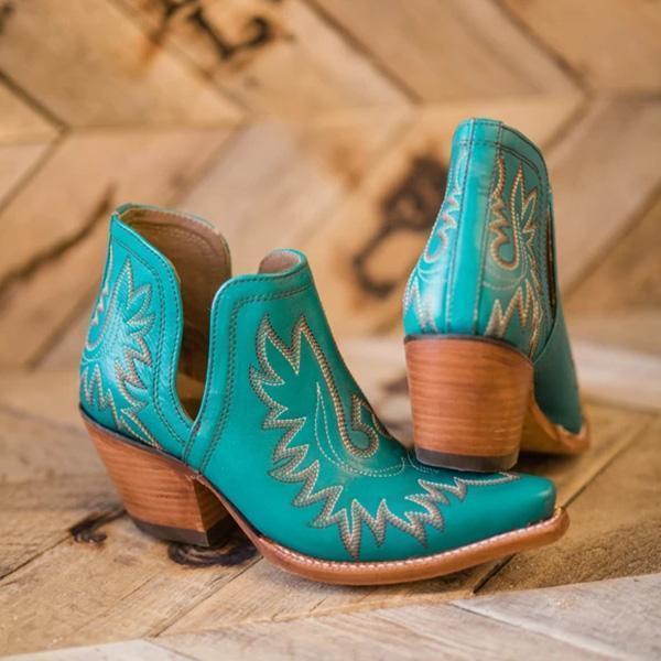 Women Vintge Western Boots