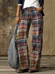 Retro Denim Straight Wide Leg Pants