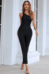 Juana One Shoulder Bandage Jumpsuit