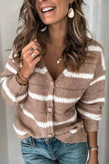 Women's Khaki Knit Cardigan