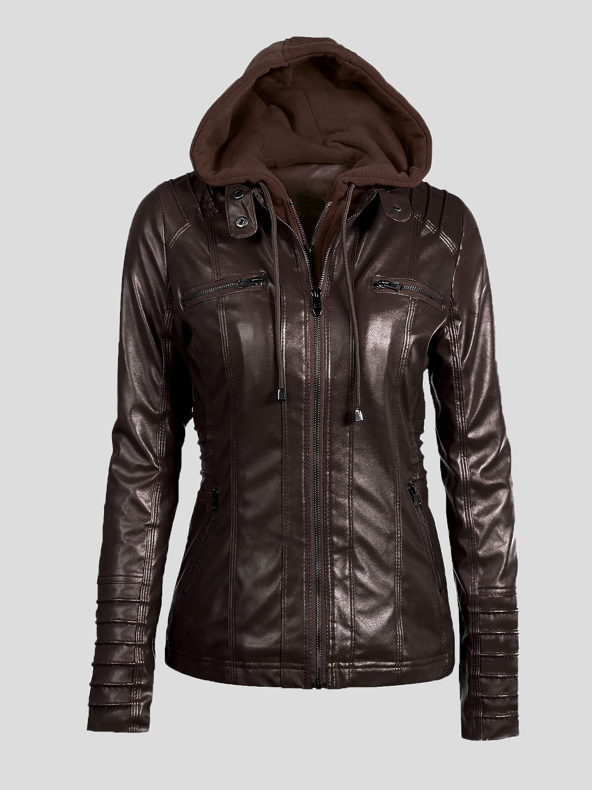 Women Jackets Faux Leather Jacket