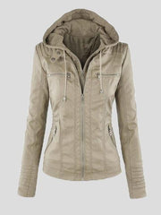 Women Jackets Faux Leather Jacket