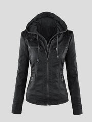 Women Jackets Faux Leather Jacket